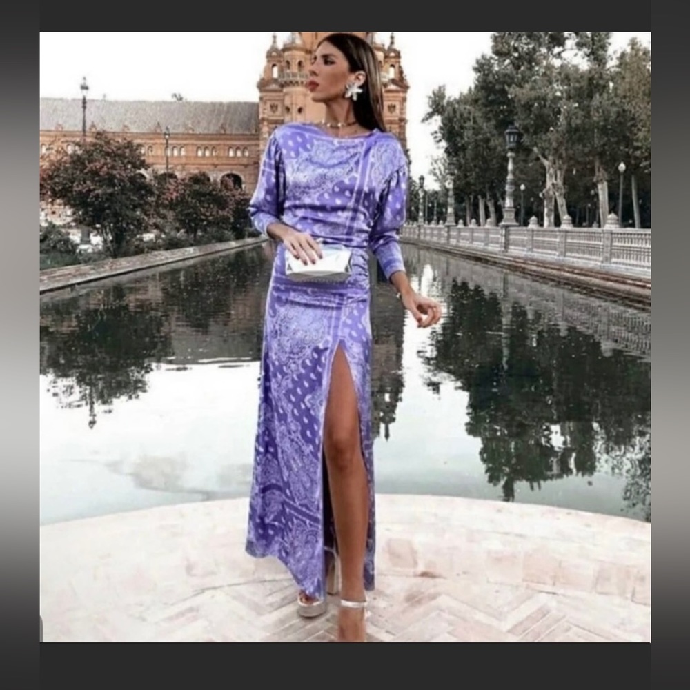 Zara Purple Maxi Dress